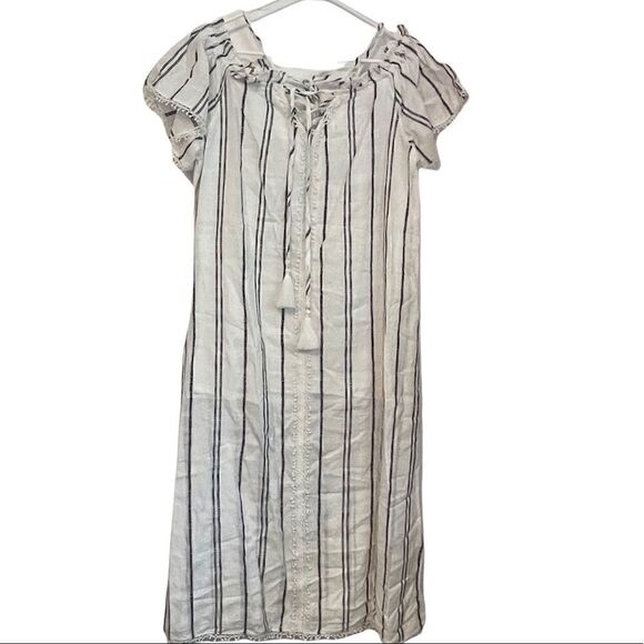 RED CARTER Isla Off the Shoulder Stripes Coverup Casual Maxi Dress.Size XS - Picture 6 of 16